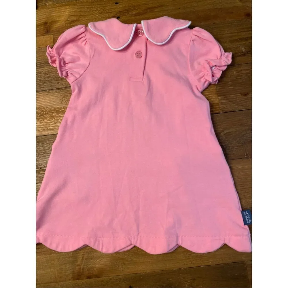 Simply Southern 6-12 month baby girl dress pink blue butterfly
